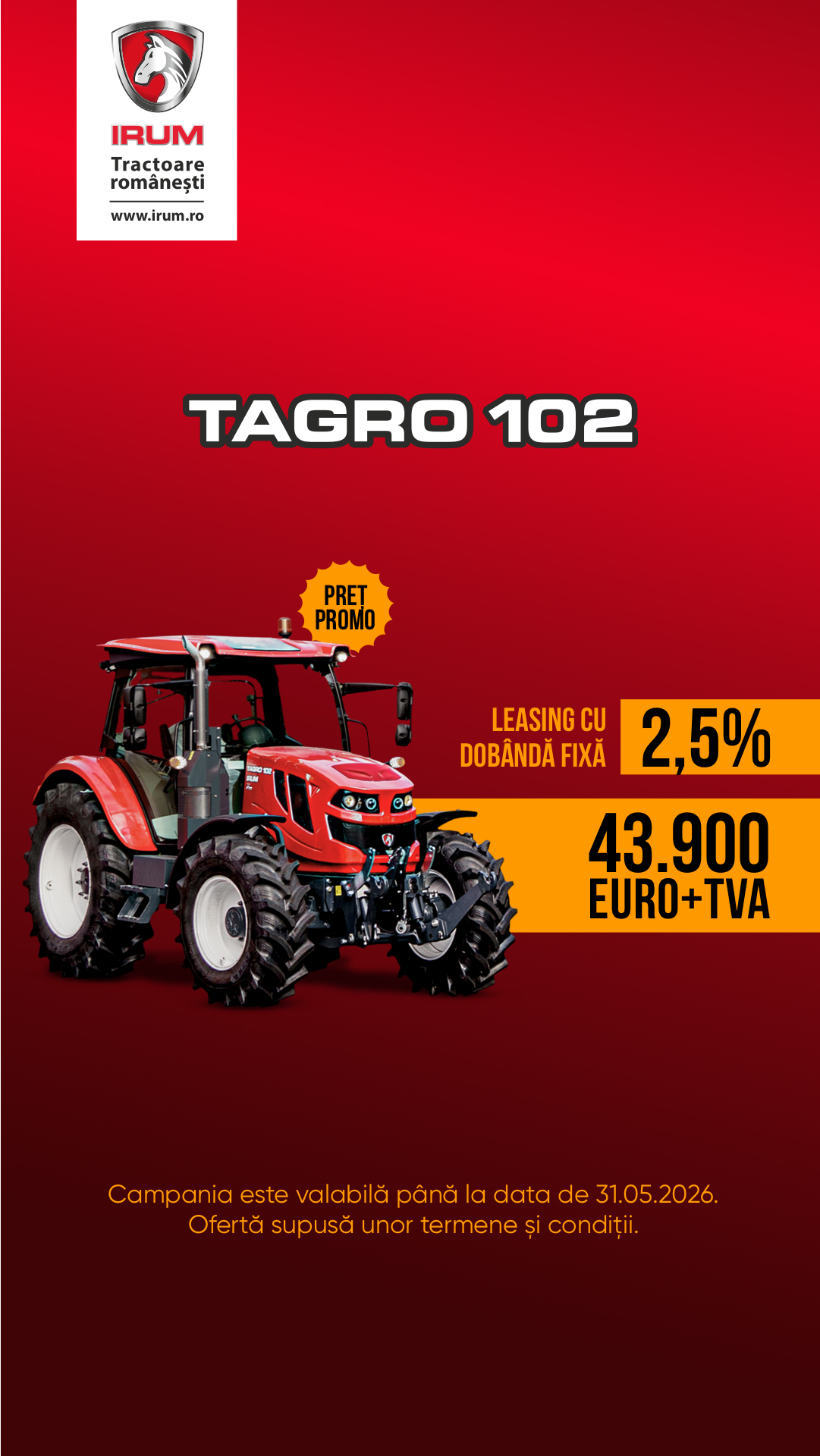 IRUM Facebook ad from May 7, 2026