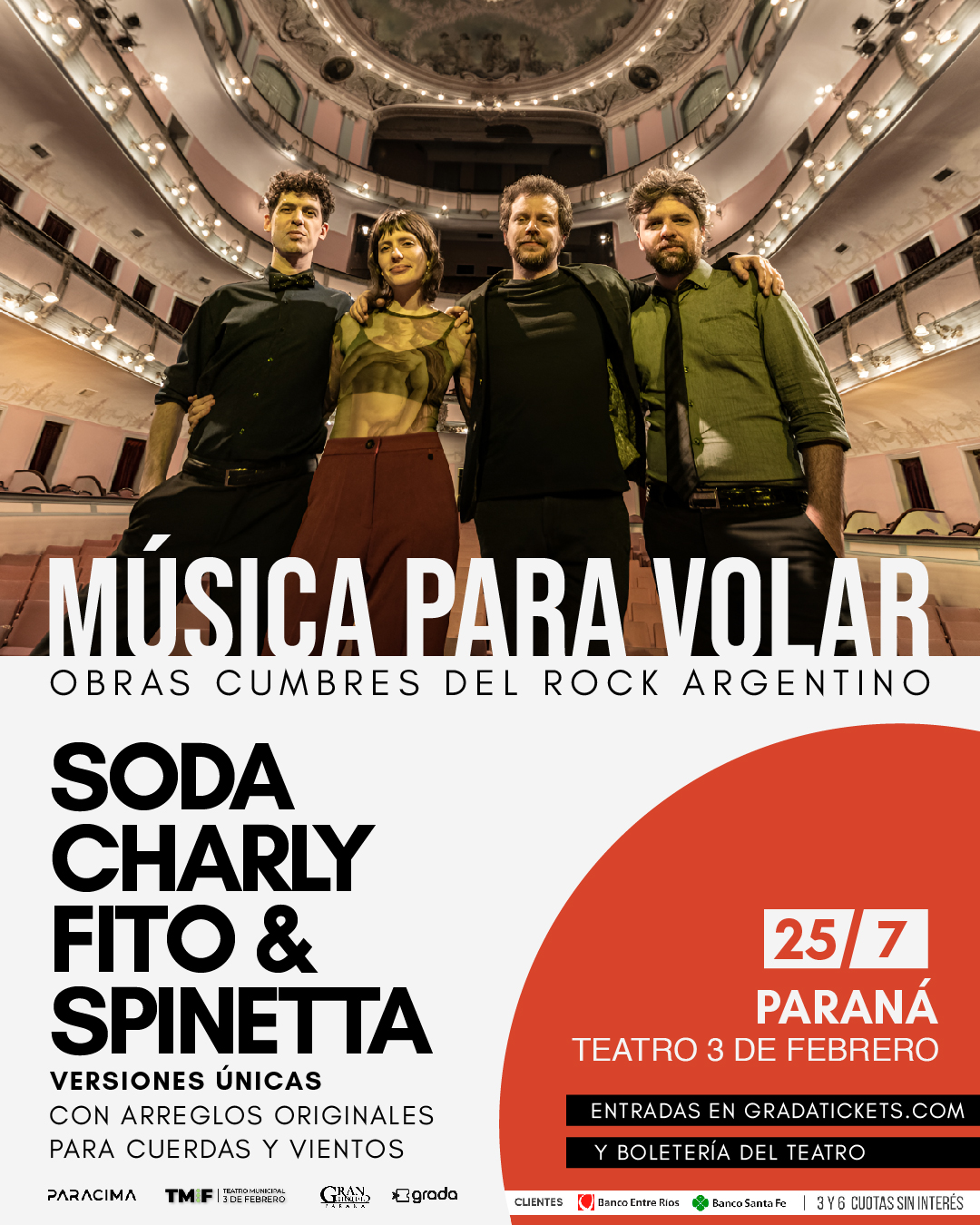 Paracima Producciones Facebook ad: MÚSICA PARA VOLAR