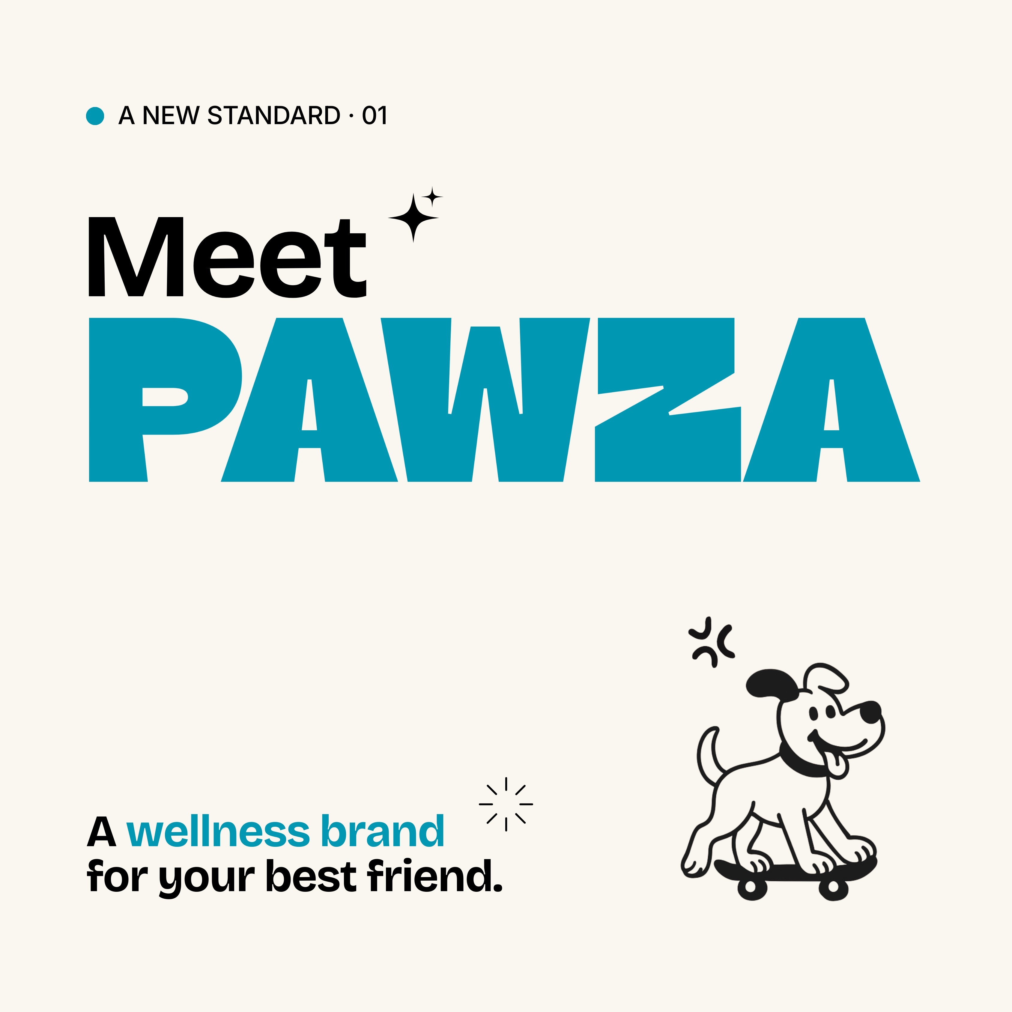 PAWZA Facebook ad: PAWZA is a dog wellness brand built around…