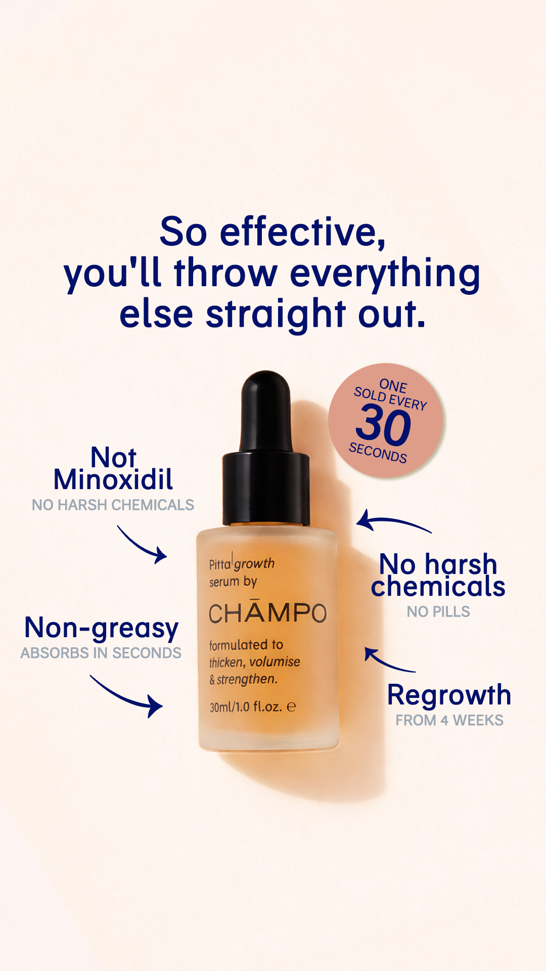 Chāmpo Haircare Facebook ad