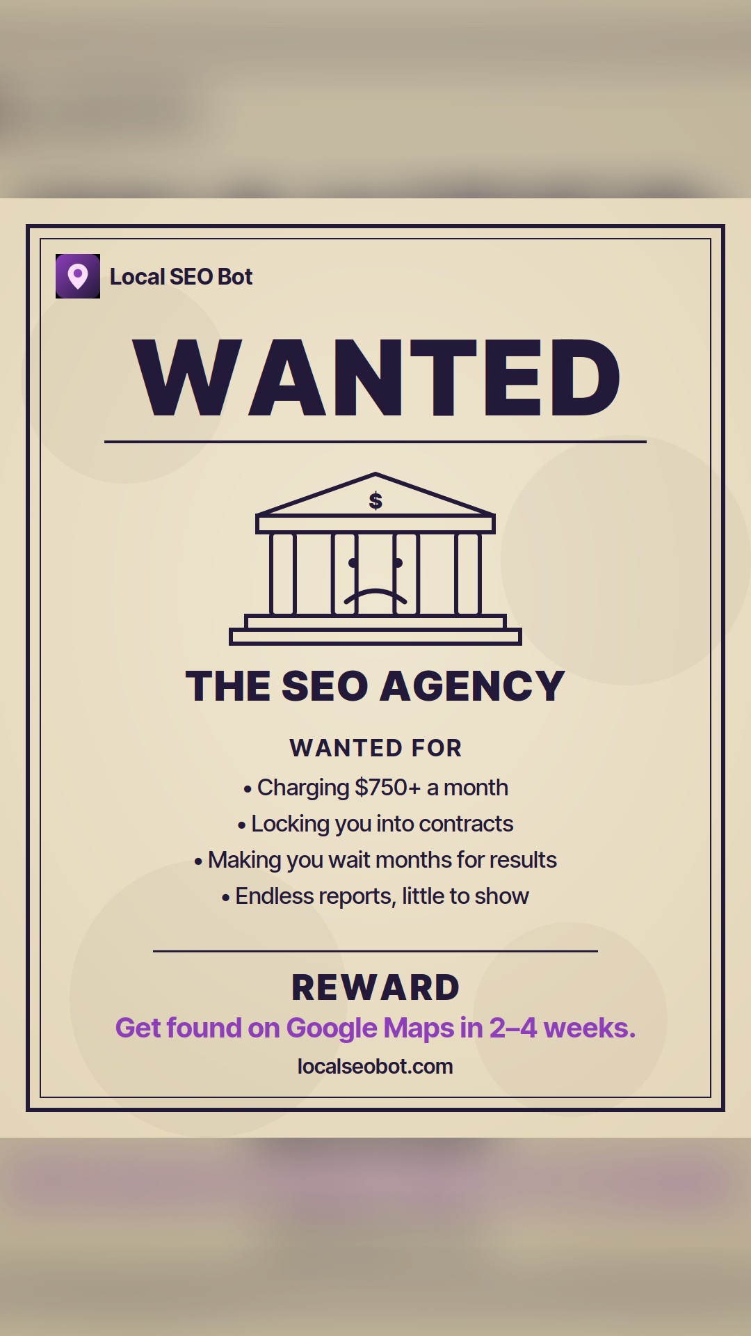 Local SEO Bot Facebook ad from Jun 9, 2026