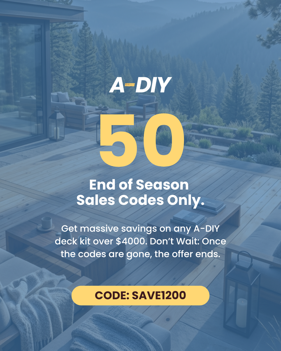 A-DIY Facebook ad: Build Now, Pay Later!