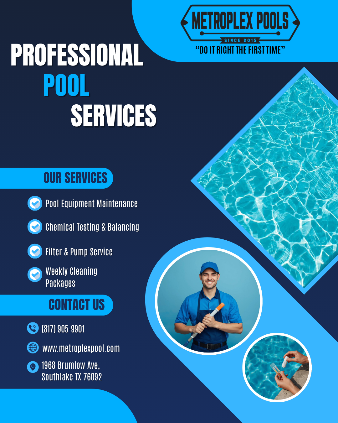 Metroplex Pool Facebook ad