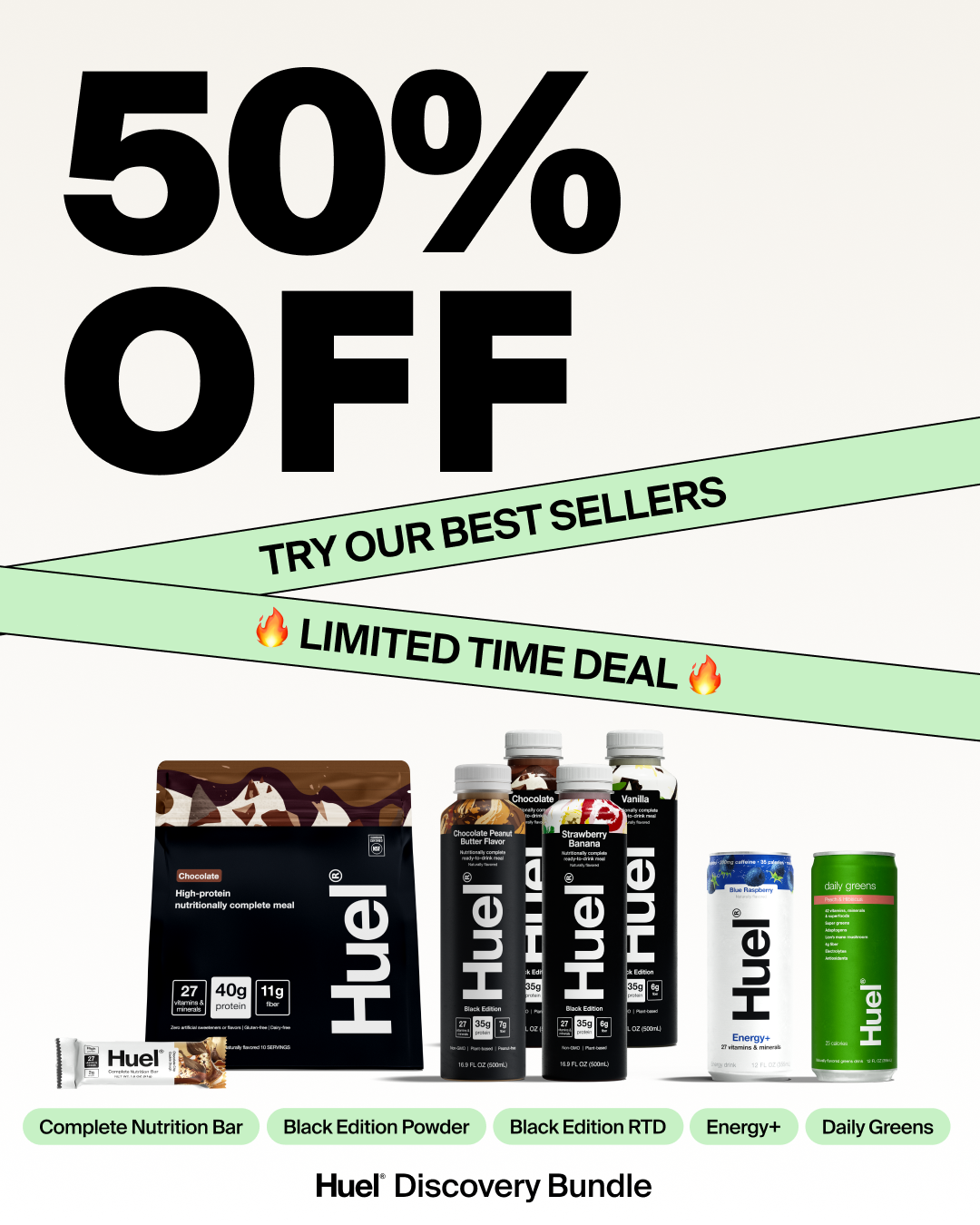 Huel Facebook ad