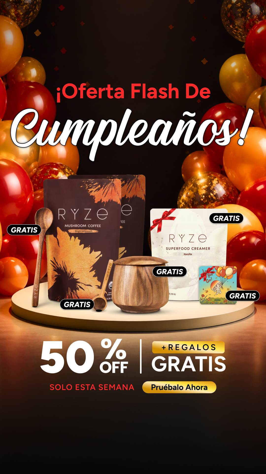 RYZE Superfoods Facebook ad