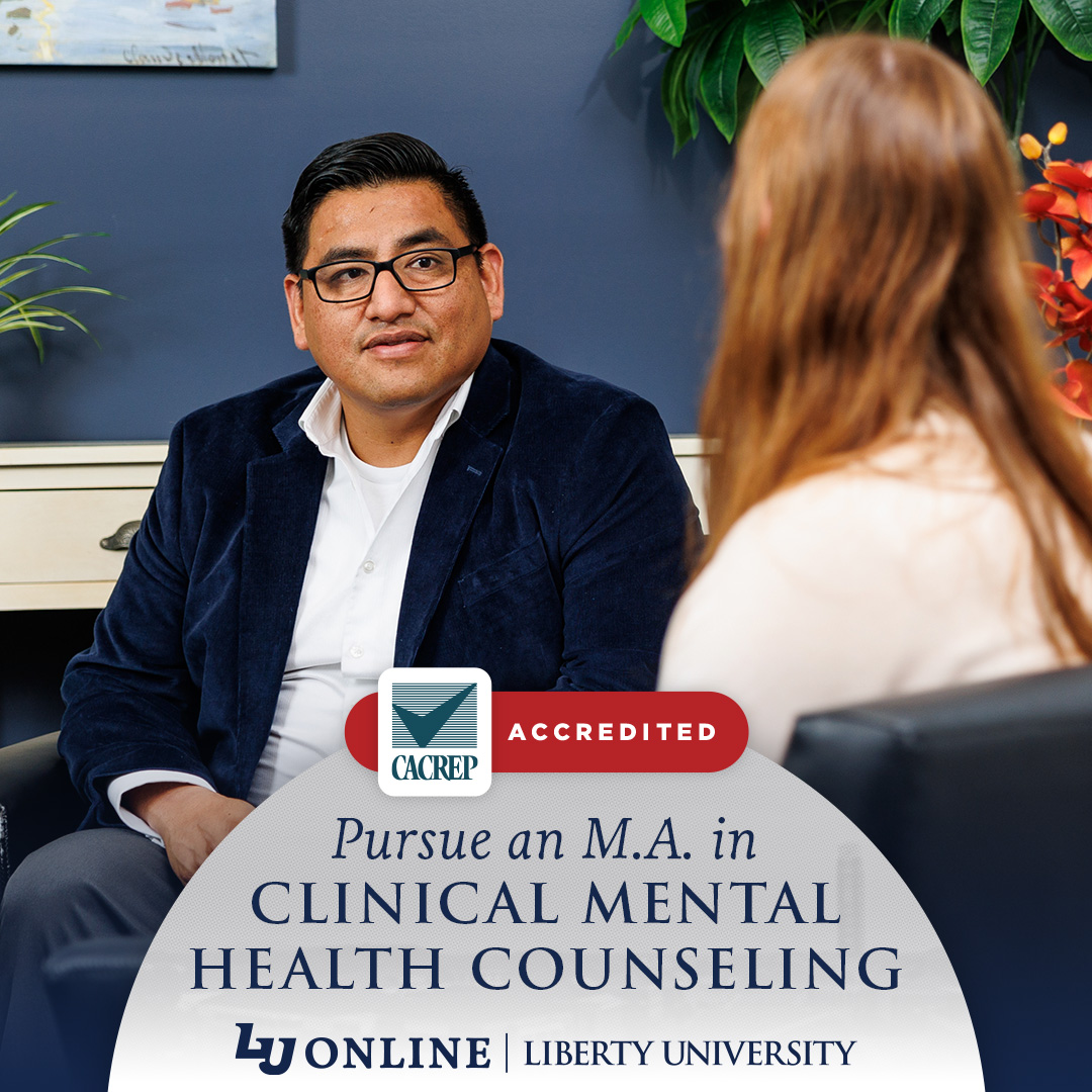 Liberty University Online Programs Facebook ad: CACREP Accredited