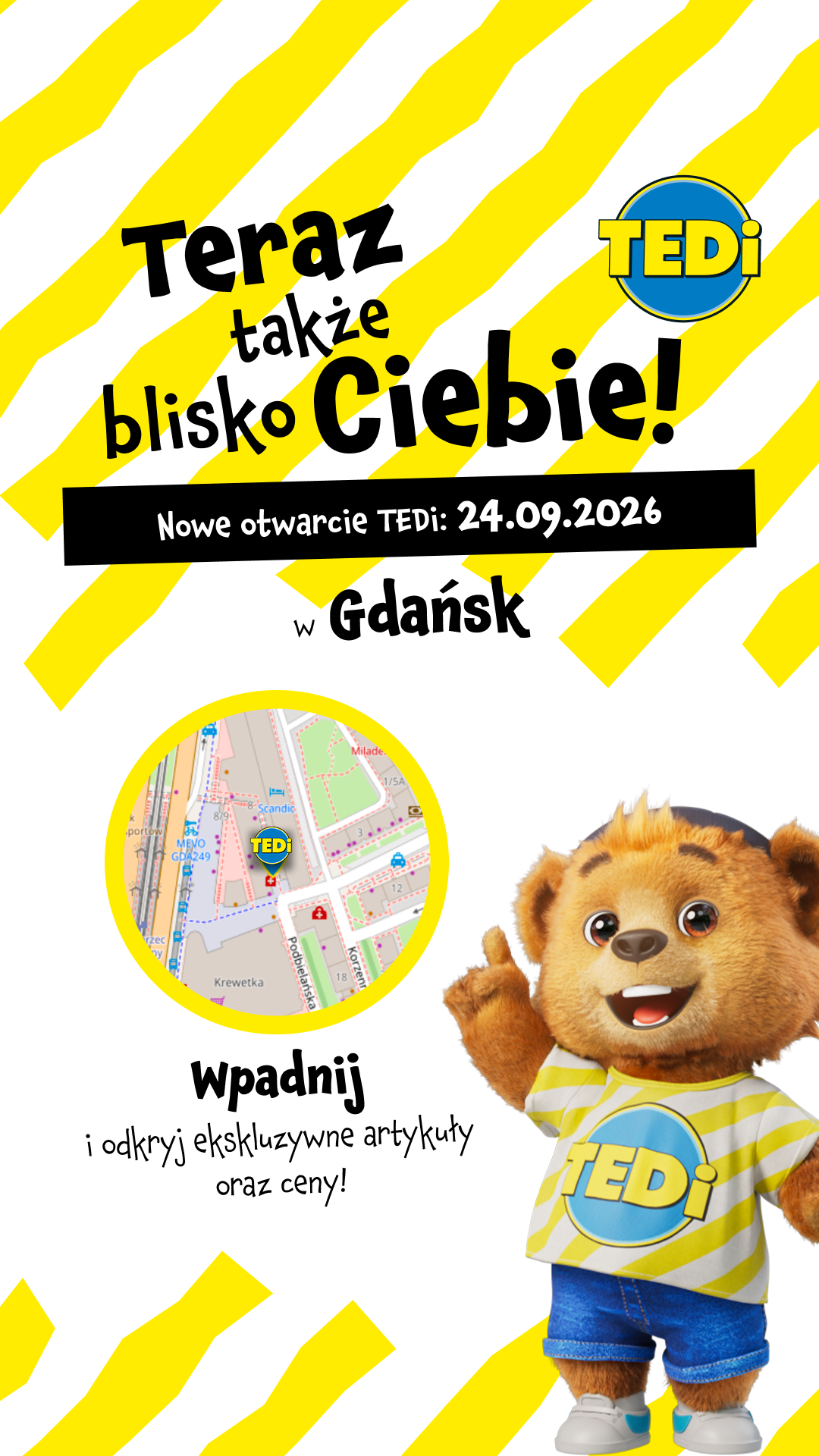 TEDi Polska Facebook ad: 80-895 Gdańsk, Podwale Grodzkie 8