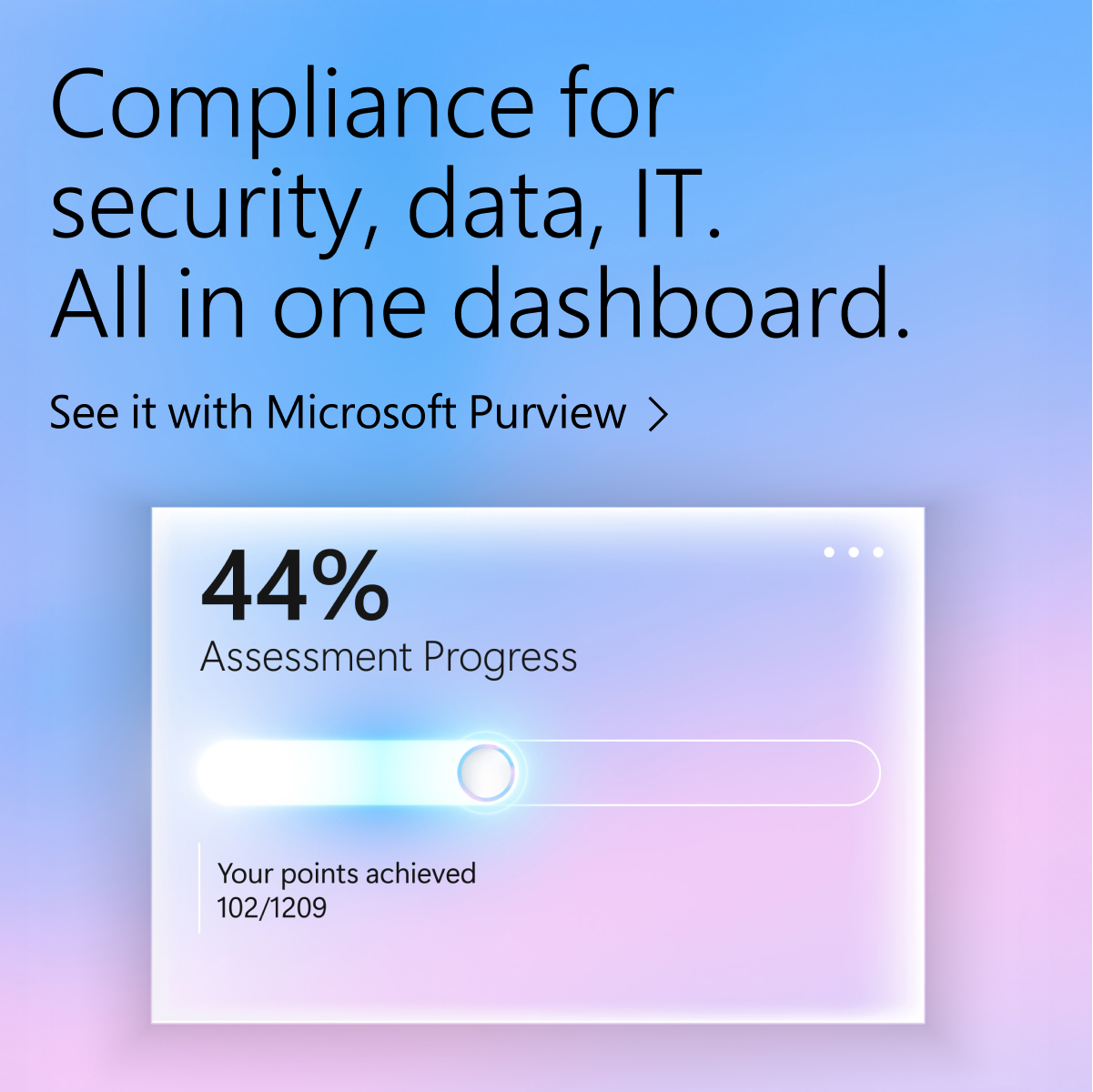 Microsoft Security Facebook ad: Track regulatory updates