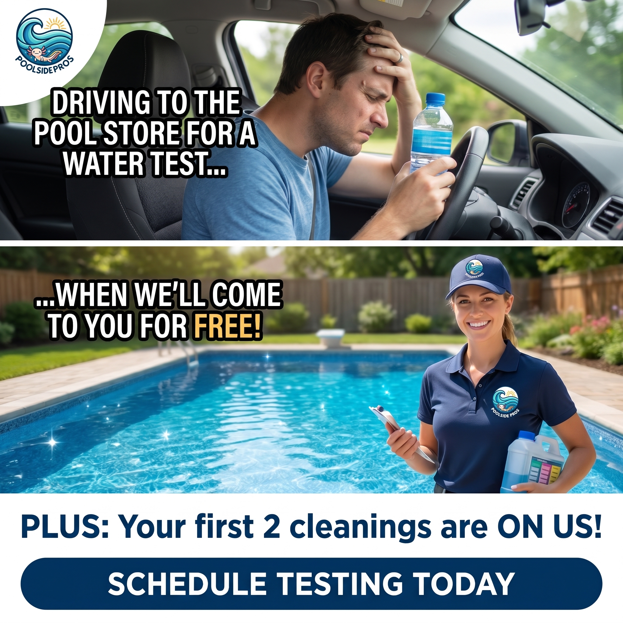 Clean Pool Club Facebook ad: Join the Clean Pool Club