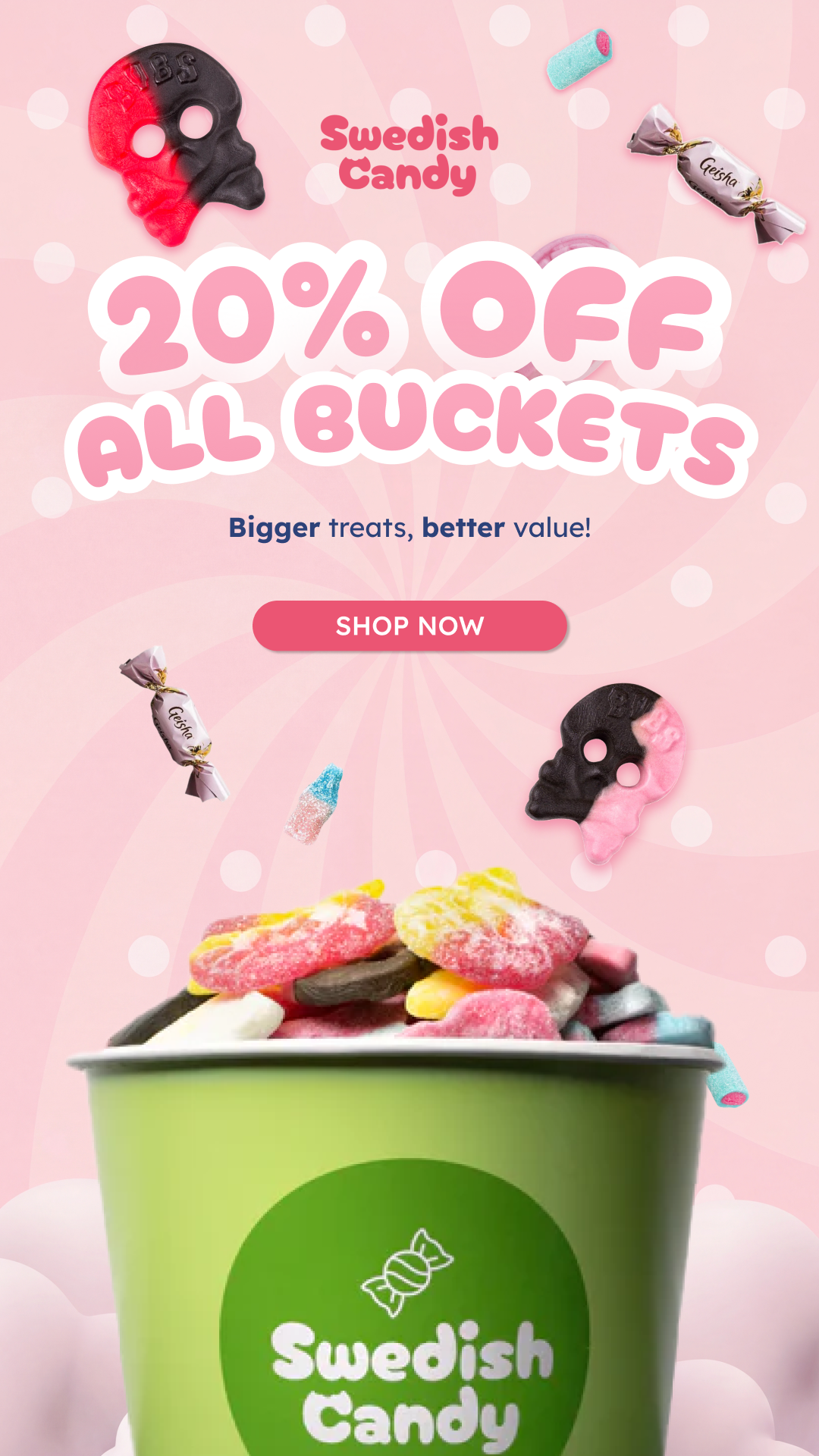 Swedish Candy UAE Facebook ad