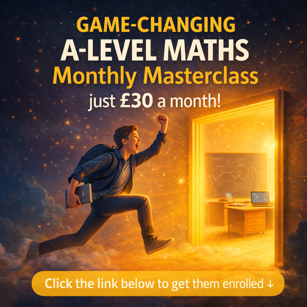 Luke Savin - Maths A-Level Excellence Facebook ad: Monthly Masterclass