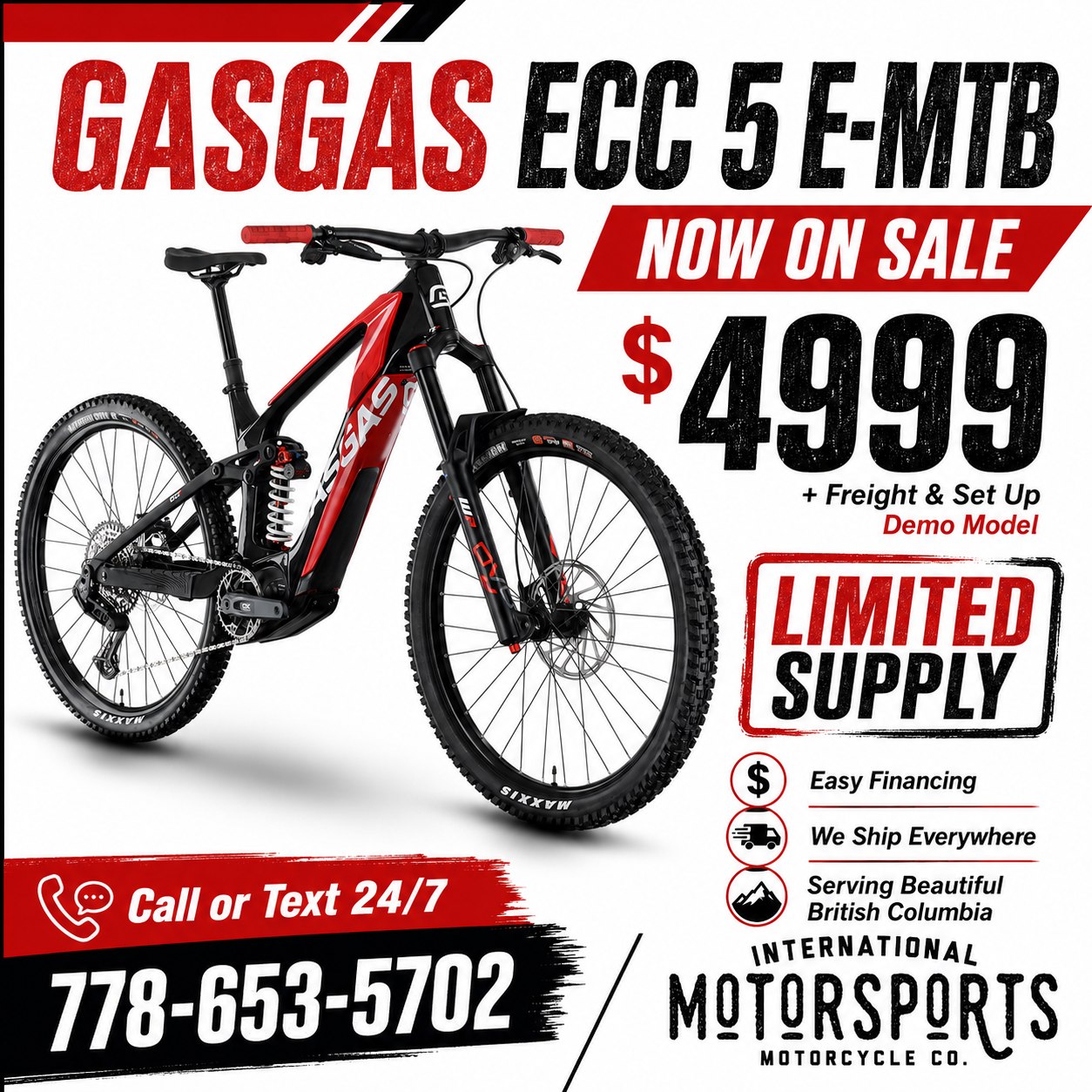 International Motorsports Motorcycle Company Facebook ad