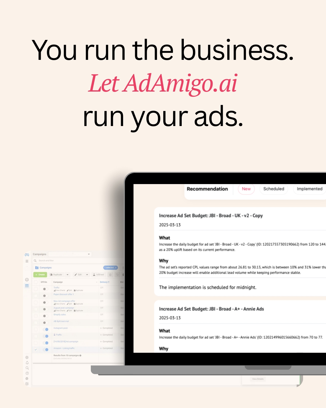 AdAmigo.ai Facebook ad