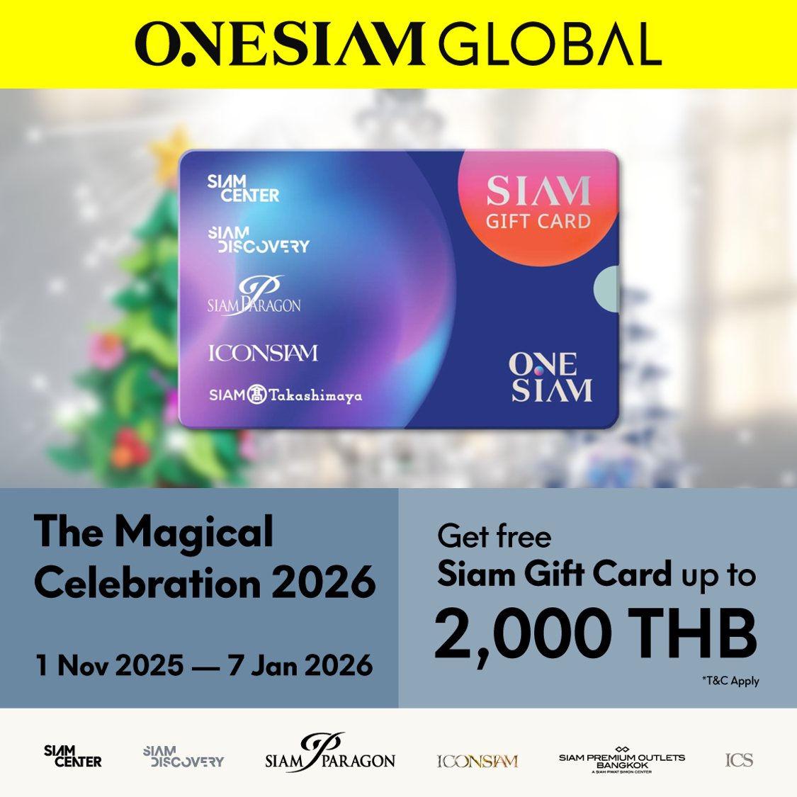ONESIAM Facebook ad: It’s the most magical time of the year!​