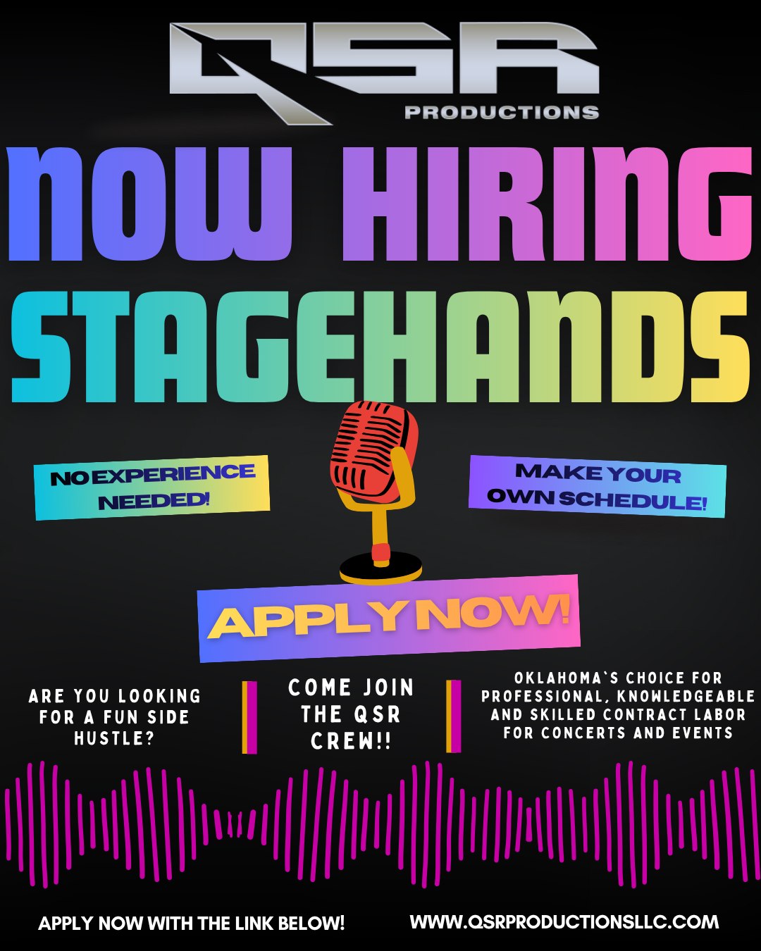QSR Productions Facebook ad: QSR Application