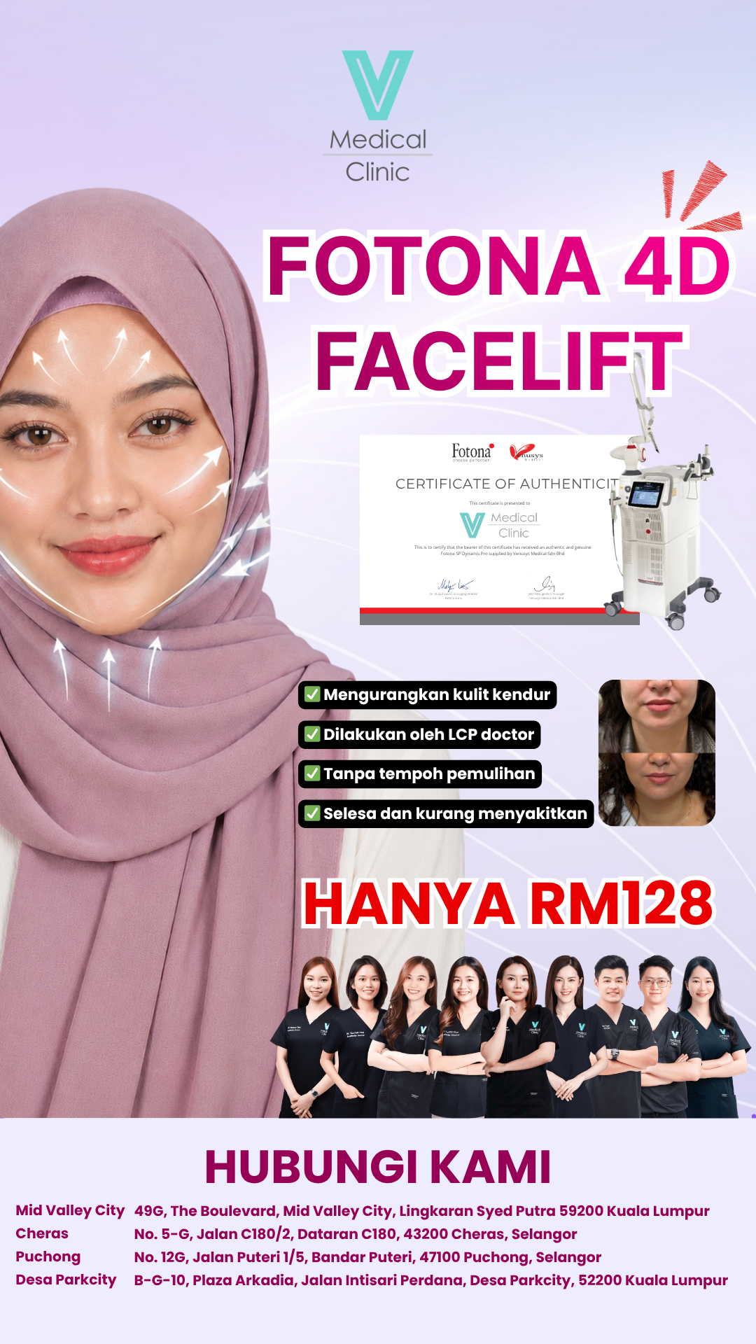 V Medical Clinic Malaysia Facebook ad