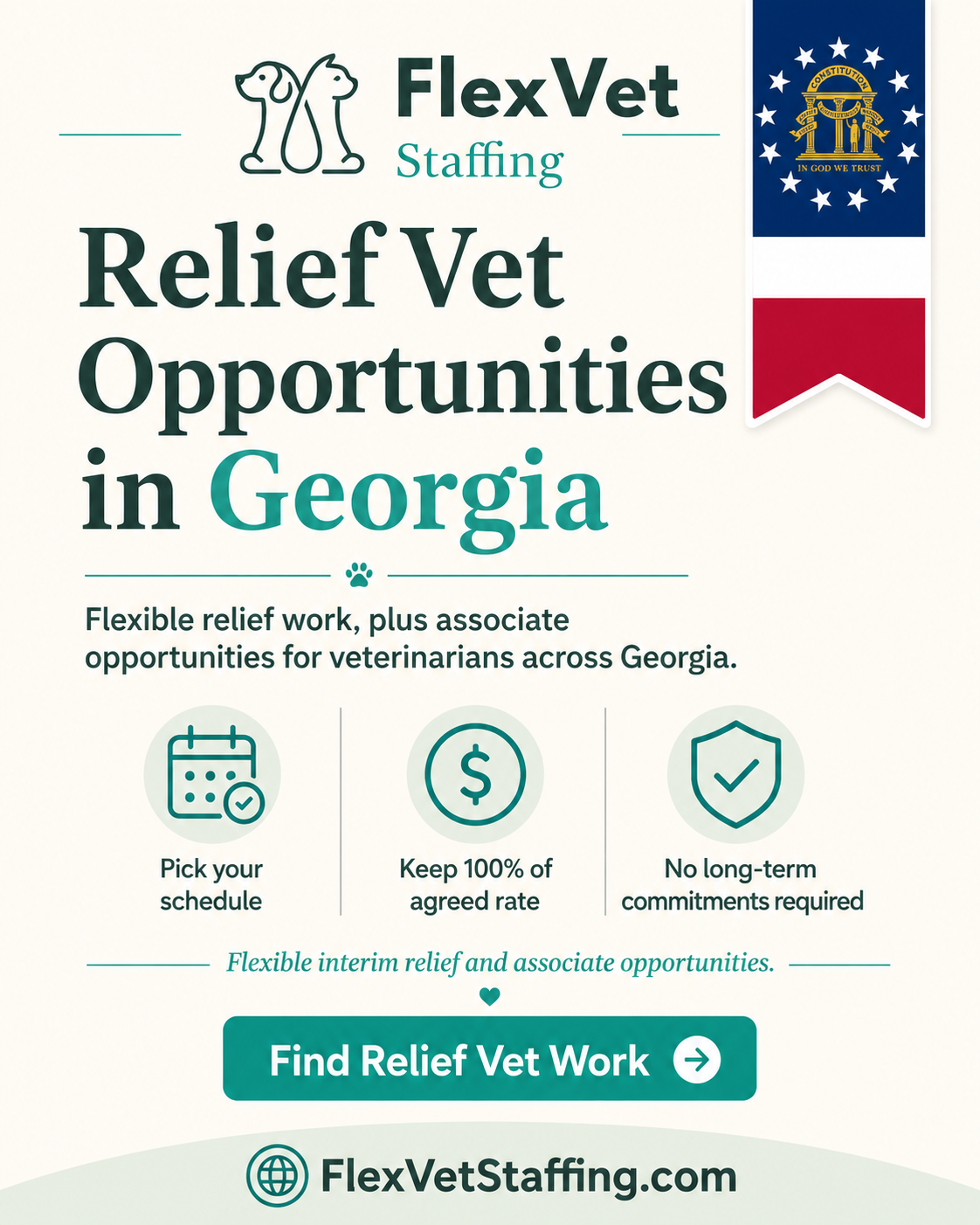 Flex Vet Staffing Facebook ad
