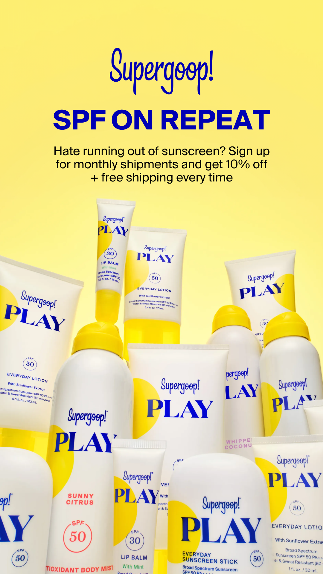Supergoop Facebook ad