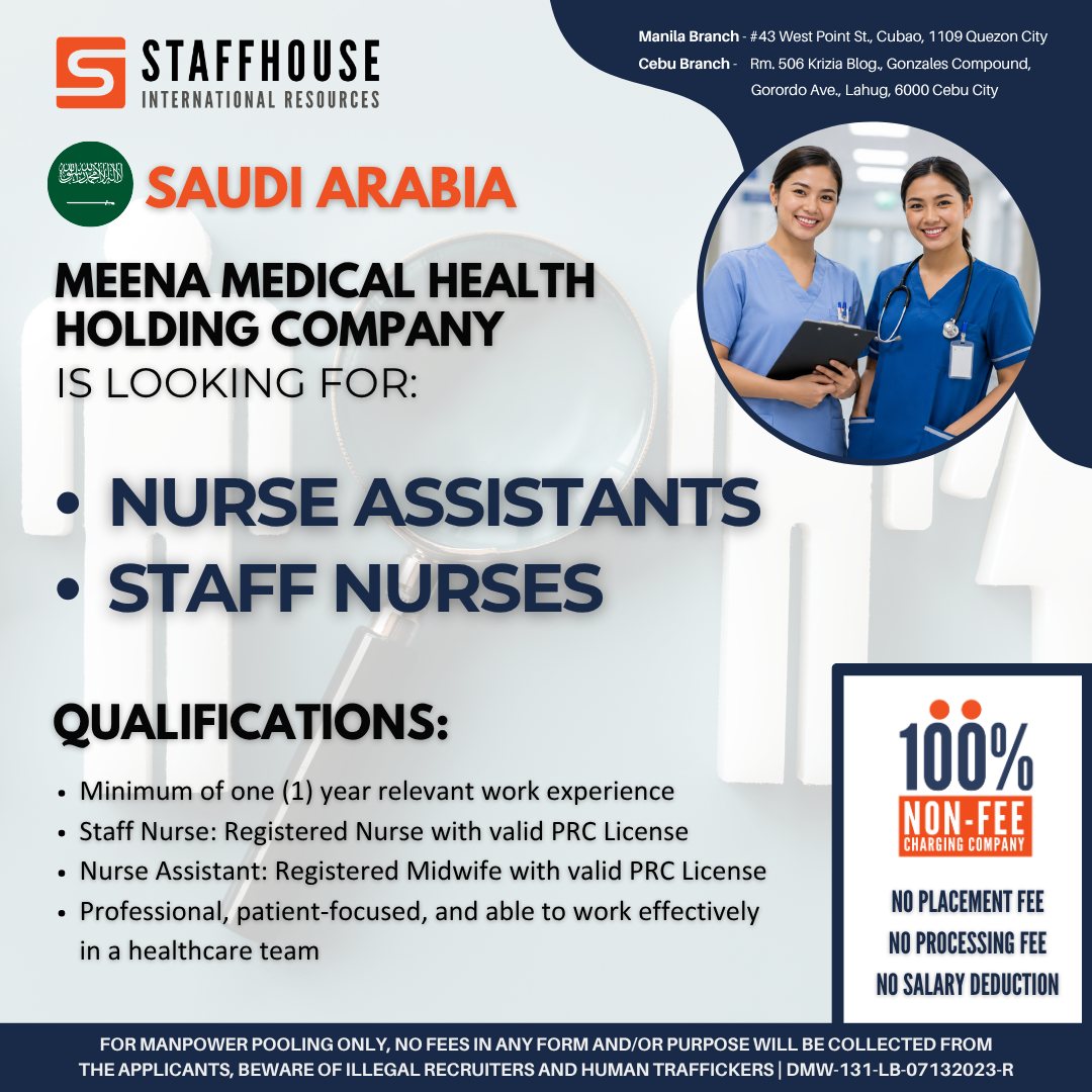 Staffhouse International Resources Facebook ad: Application for Meena Medical Health Holding Company |…