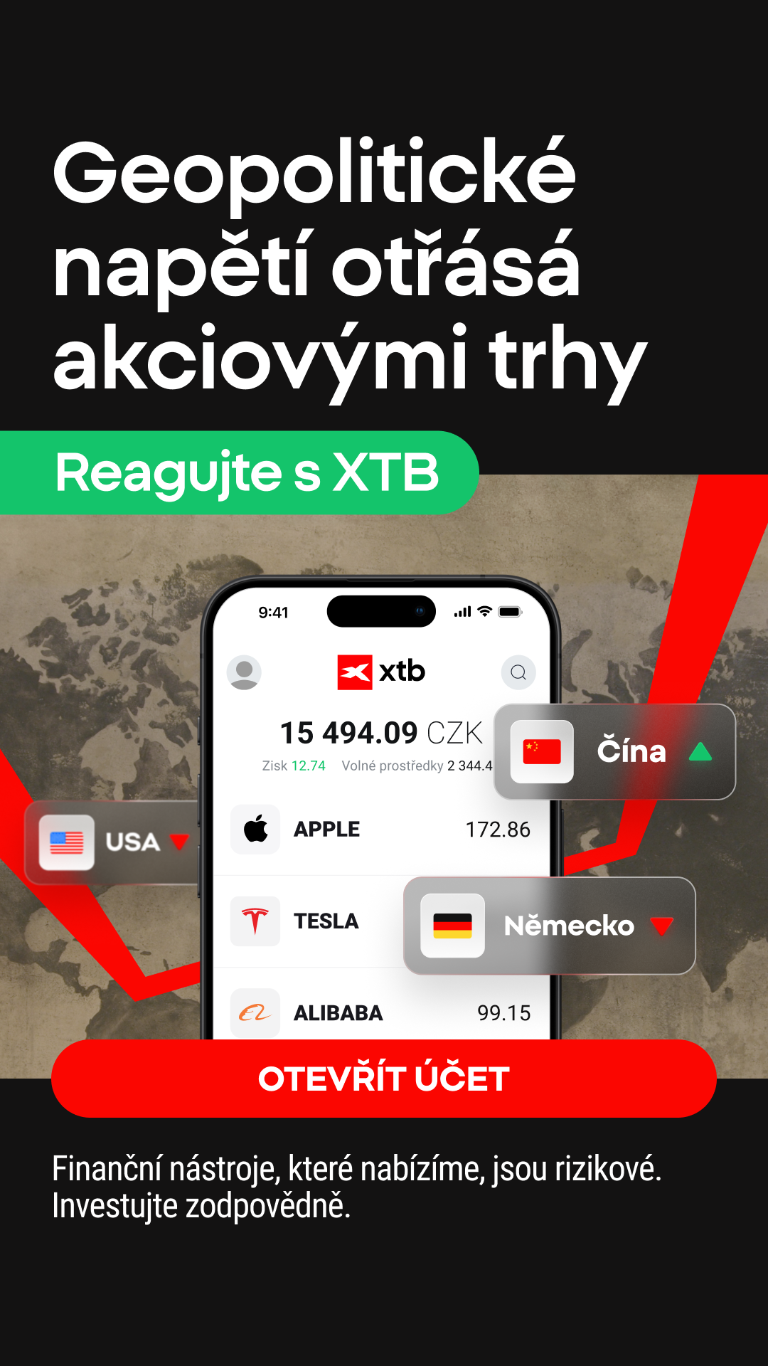 XTB Online Trading Facebook ad
