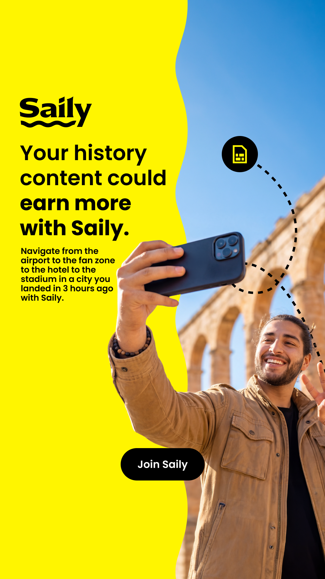 Saily Facebook ad