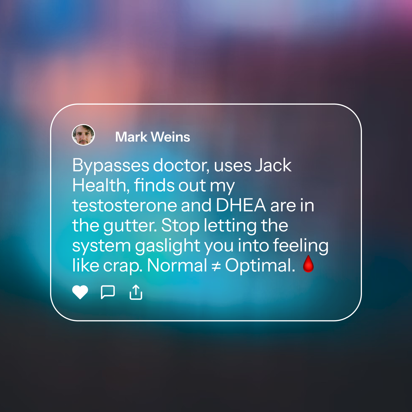 Jack Health Facebook ad