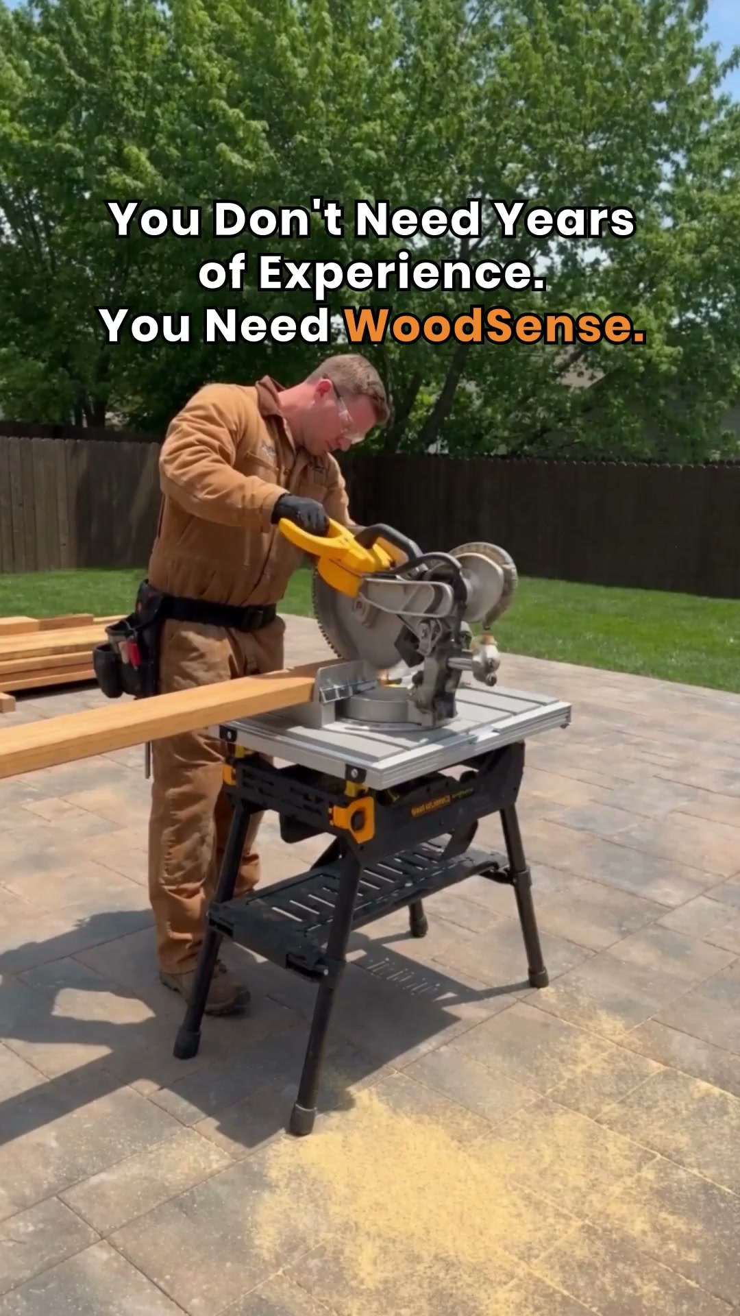 WoodSense Facebook ad: Become a woodworking expert