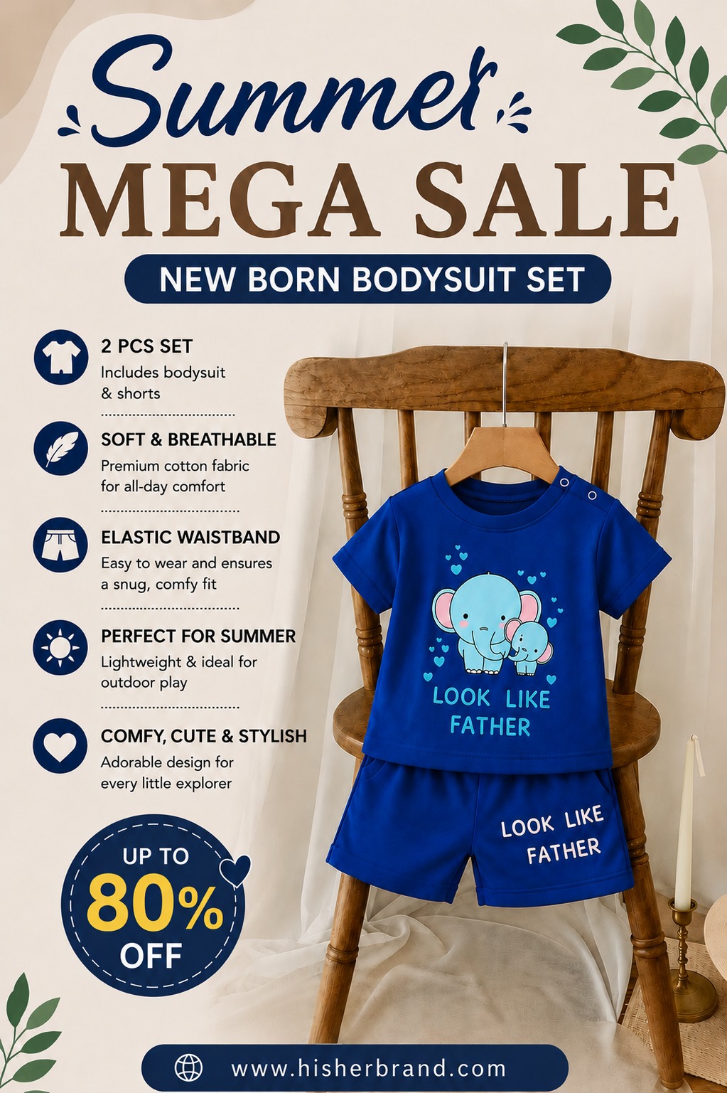 HIS & HERS Facebook ad: Newborn essentials, at newborn-friendly prices