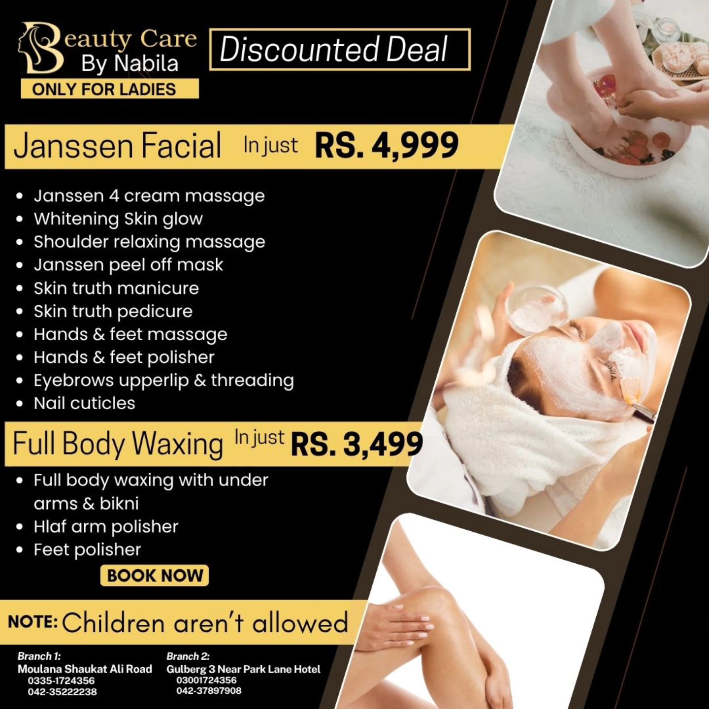 Beauty Care By Nabila -ladies saloon Facebook ad