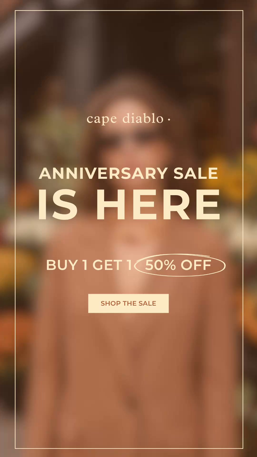 Cape Diablo Facebook ad: BUY 1, GET THE 2ND 50% OFF