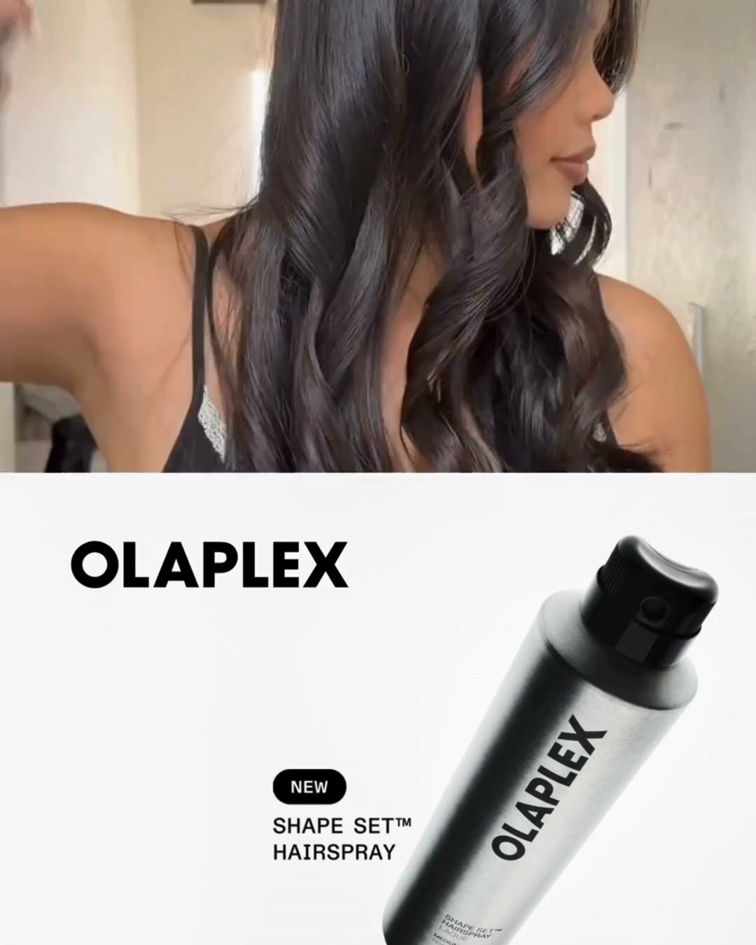 Olaplex Facebook ad: New! The Damage-Defying Hairspray