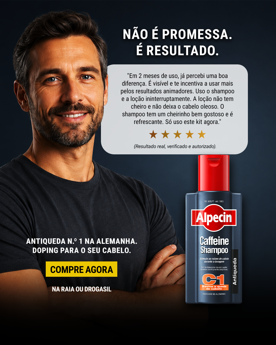 Alpecin Brasil Facebook ad