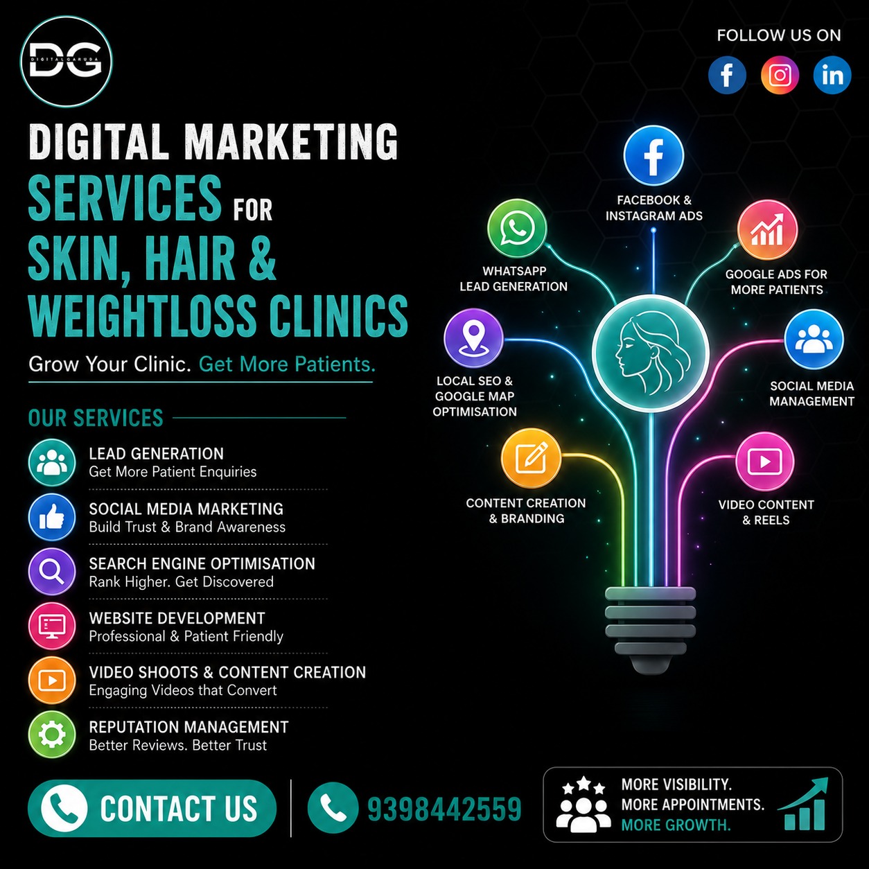 Digital Garuda Facebook ad: Running a Skin, Hair or Weight Loss Clinic?