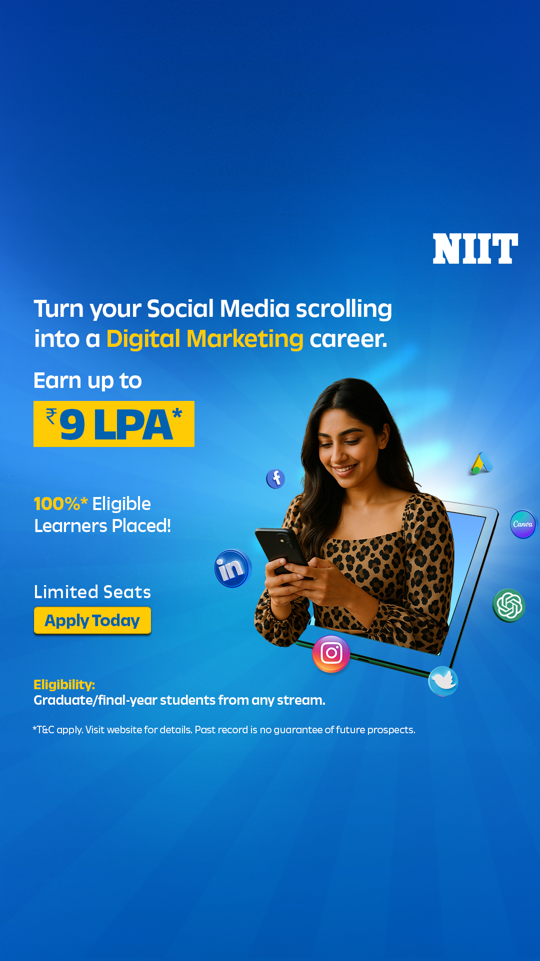 NIIT Facebook ad