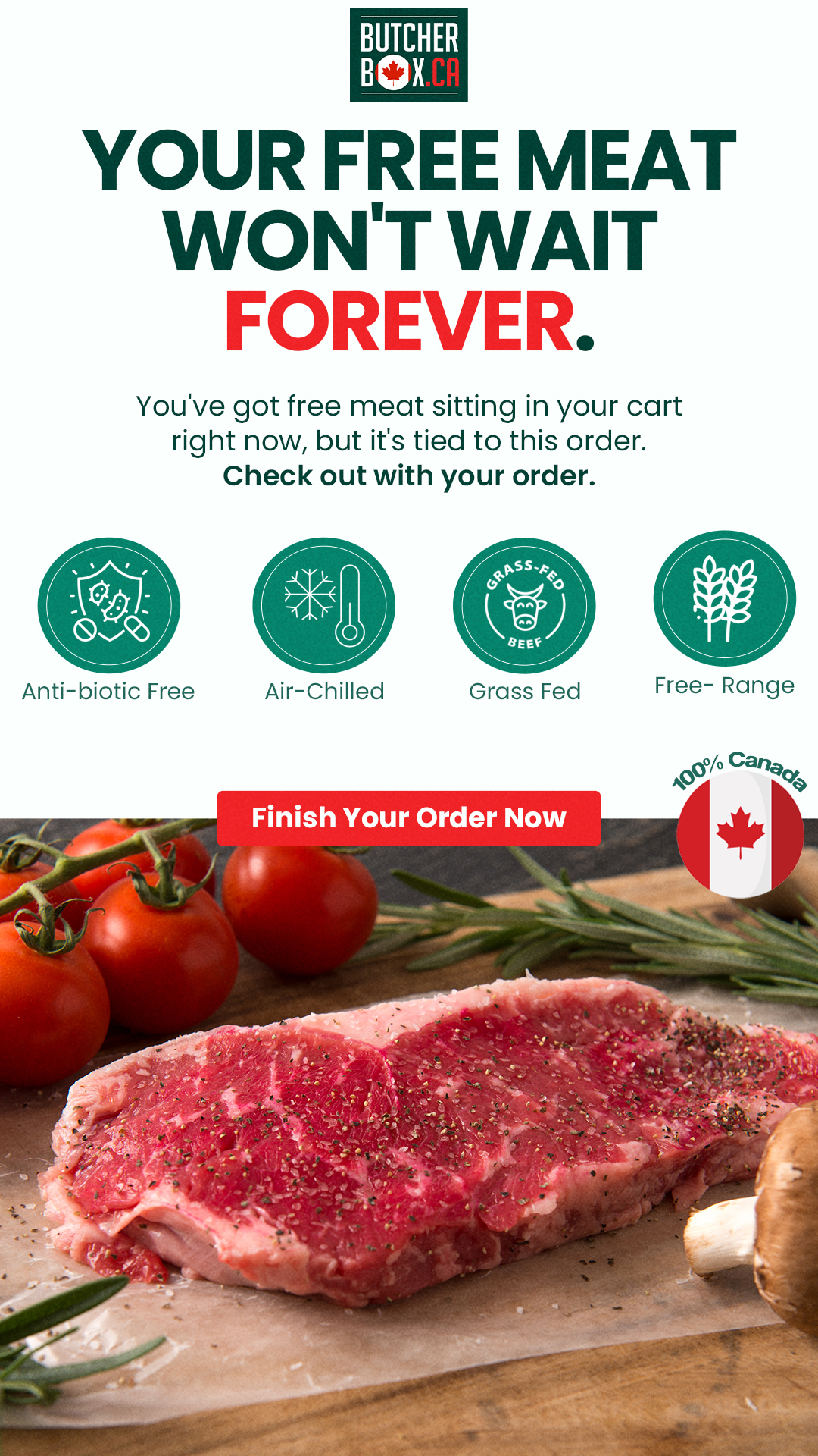 Butcher Box Facebook ad