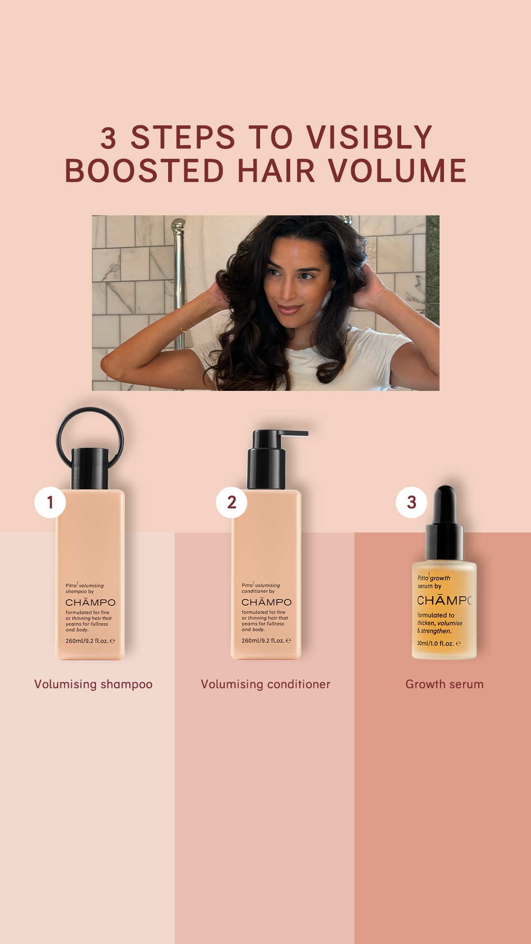 Chāmpo Haircare Facebook ad