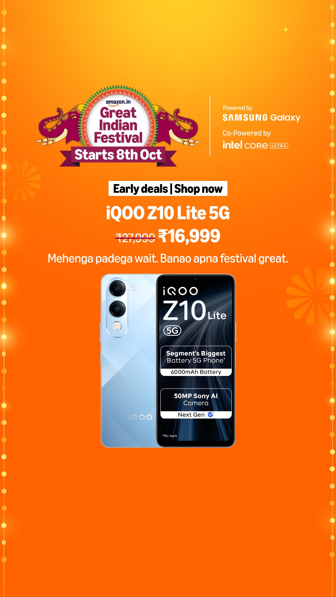Amazon India Facebook ad: Amazon Great Indian Festival | Starts 8th Oct.