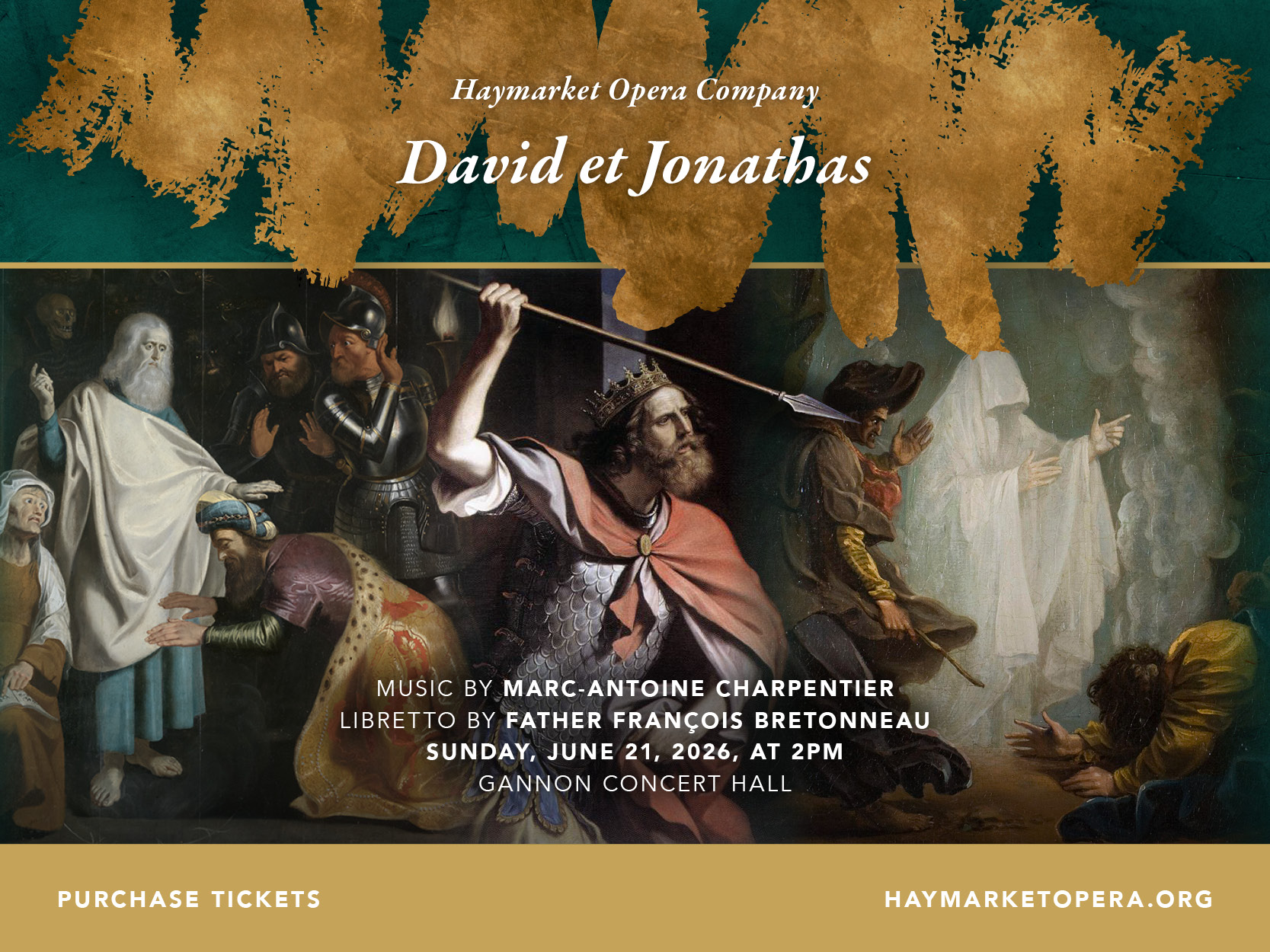 Haymarket Opera Company Facebook ad: David et Jonathas