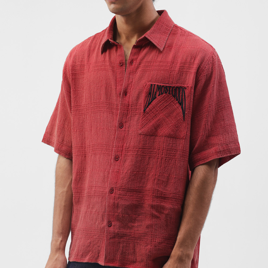 Almost Gods Facebook ad: Gothic Logo Relaxed Slub Shirt