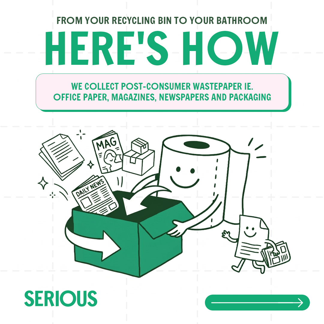 Serious Tissues Facebook ad: Today's headlines are tomorrow's toilet paper!