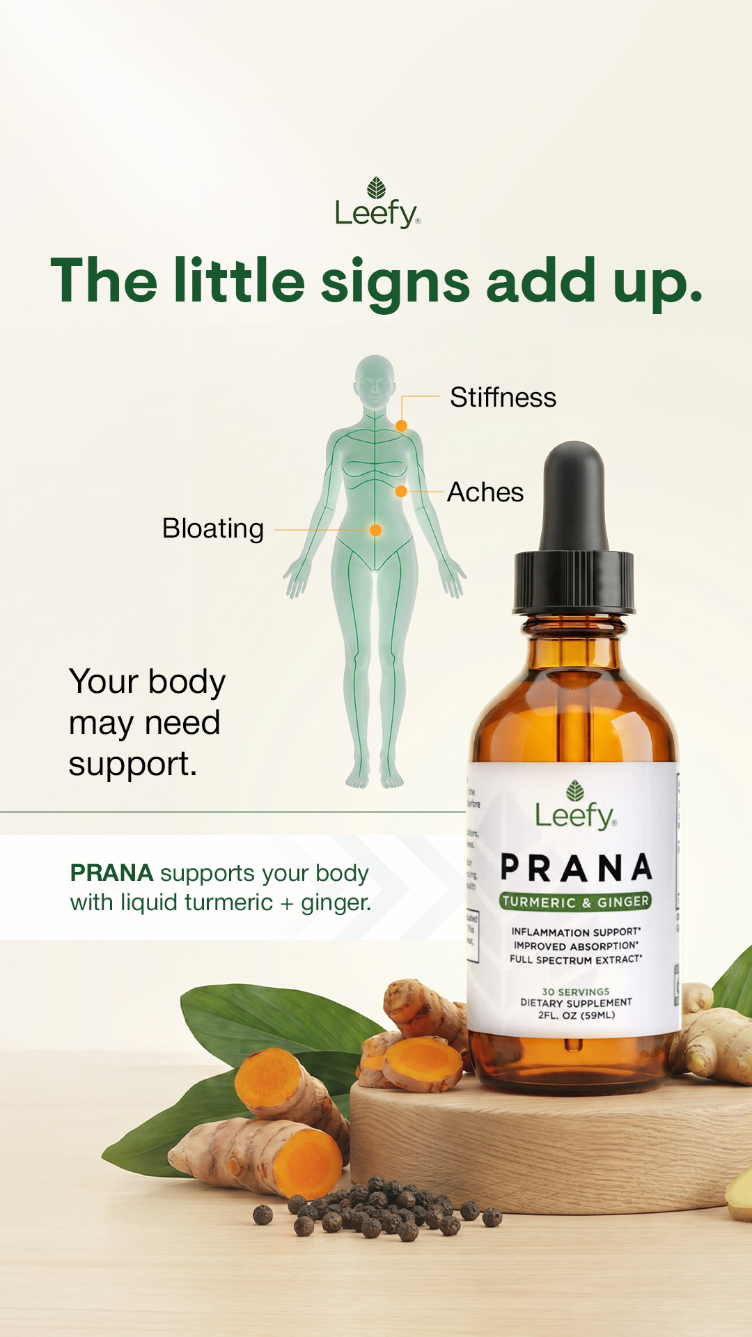 Leefy Organics Facebook ad