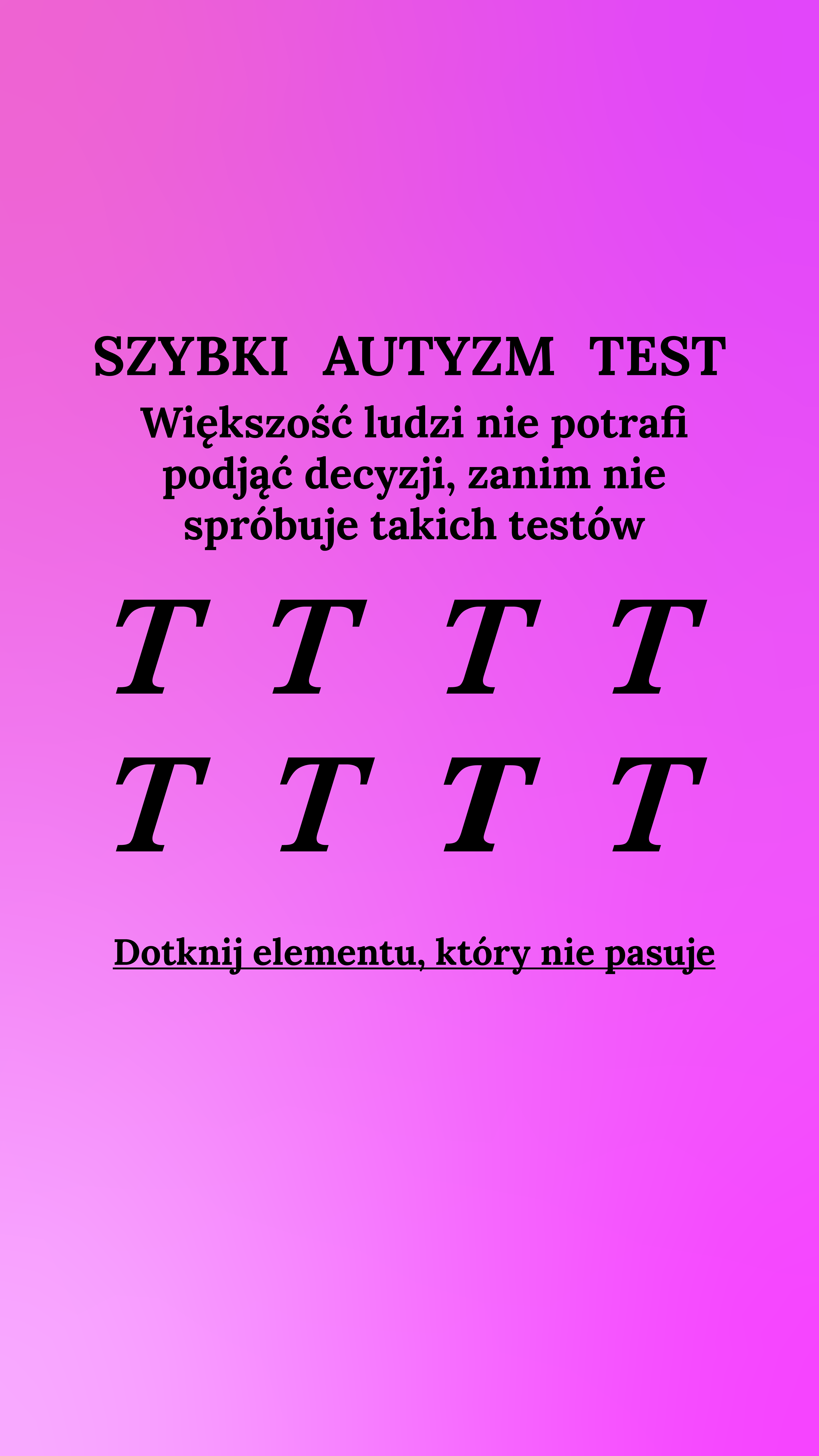 International IQ test Facebook ad