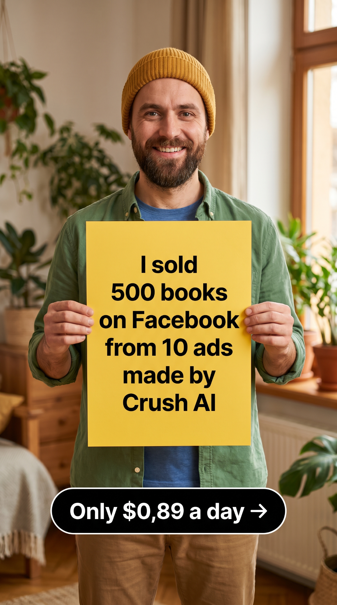 trycrush.ai Facebook ad