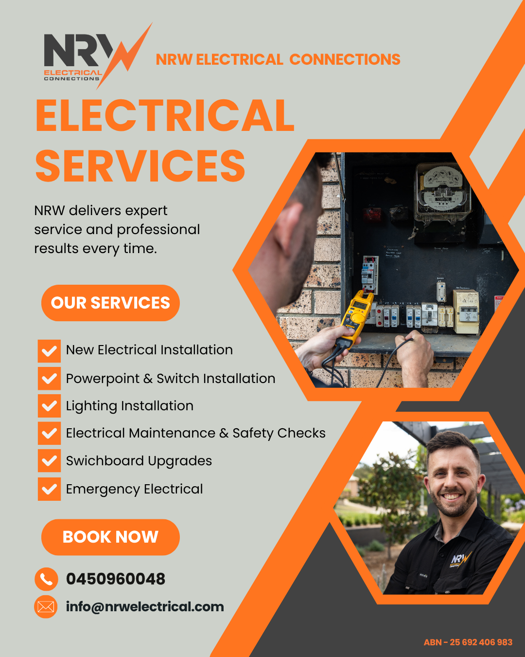 NRW Electrical Connections Facebook ad: Electrical Services Canberra