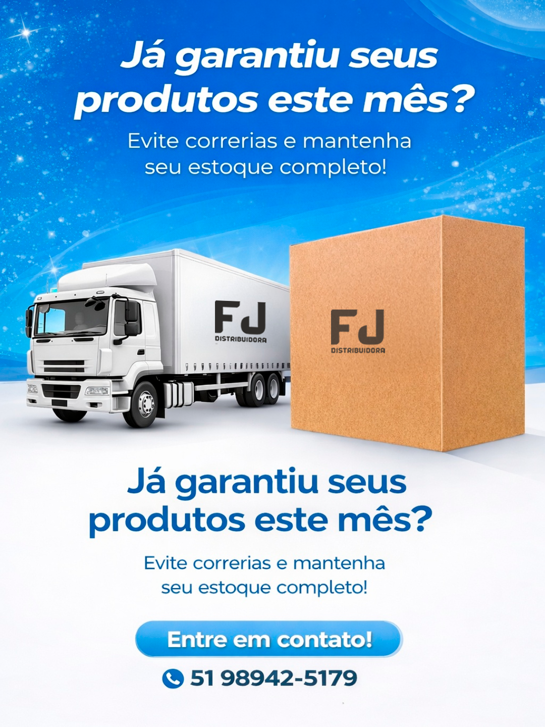 FJ Distribuidora Facebook ad: • Tudo em higiene, limpeza e descartáveis