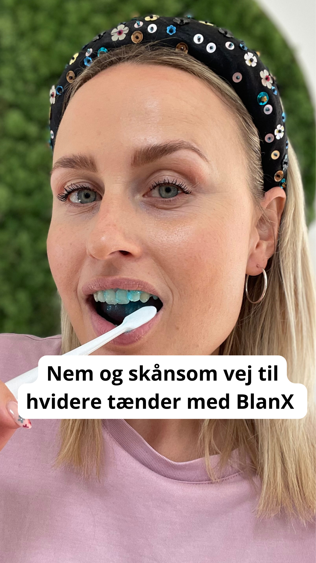 BlanX Danmark Facebook ad: Produkter UDEN peroxid, så det ikke skader dine tænder…