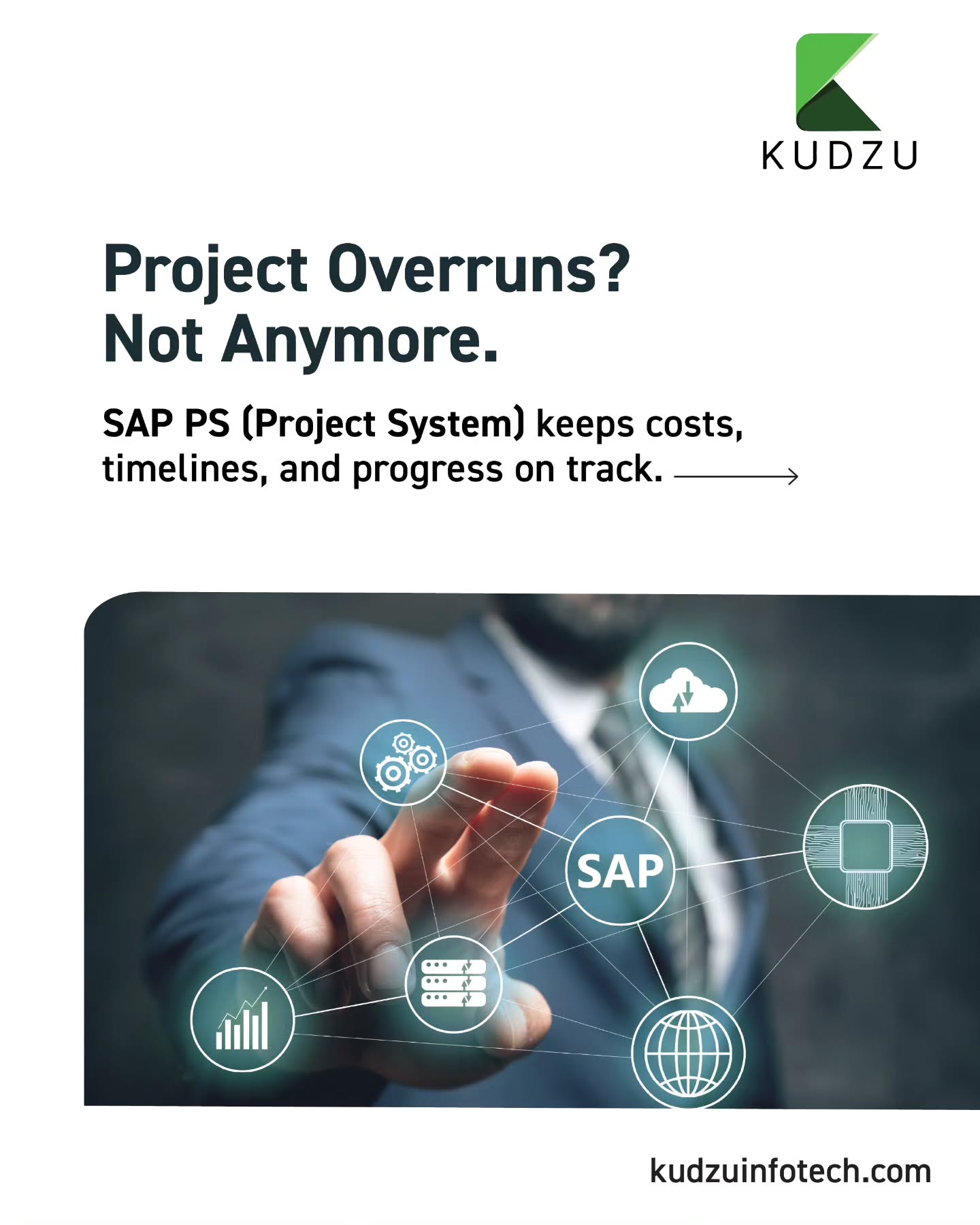 kudzu.infotech Facebook ad: Projects don’t fail because of bad ideas-they fail…