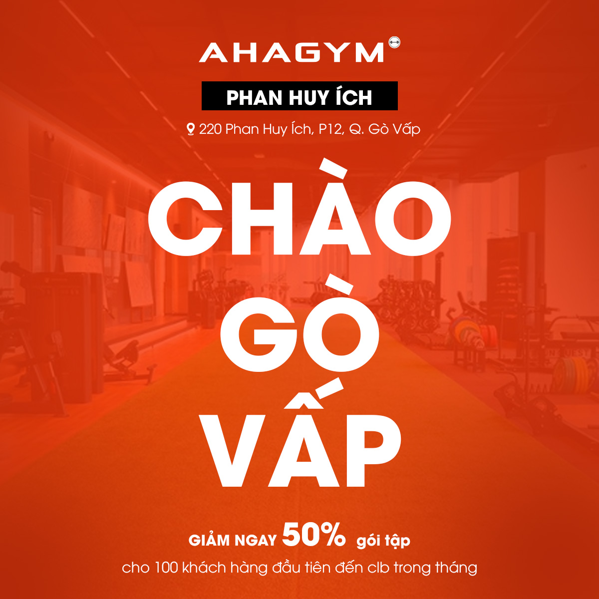 Ahagym 220 Phan Huy Ích Facebook ad: AHAGYM XIN CHÀO GÒ VẤP!