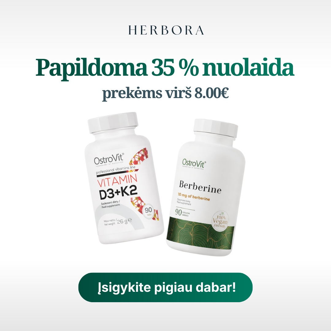 Herbora.lt Facebook ad: Pasinaudokite 35% nuolaida