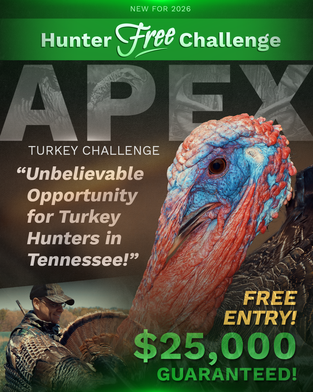 Apex Outdoor Rewards Facebook ad: FREE Entry!
